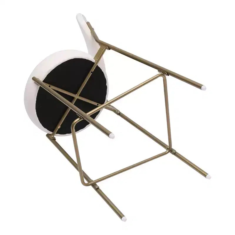 Lot de 2 tabourets de bar en velours TUYOHW, chaises de bar à hauteur de comptoir avec pieds en métal, dossier ovale et repose-pieds, tabourets d'appoint pour îlot de cuisine, bar à domicile