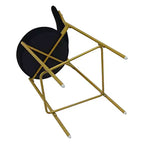 Lot de 2 tabourets de bar en velours TUYOHW, chaises de bar à hauteur de comptoir avec pieds en métal, dossier ovale et repose-pieds, tabourets d'appoint pour îlot de cuisine, bar à domicile
