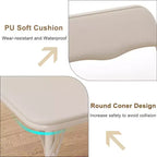 Ensemble table et chaises pliantes 3 pièces Acekool, table portable pour enfants avec sièges à coussin moelleux, aucun assemblage requis