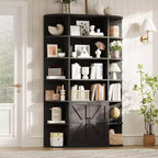 Étagère à Livres Moderne pour Enfants, 6 Niveaux, 190 cm, avec Armoire et Portes – Organiseur et Présentoir de Rangement en Bois pour Chambre, Salon et Bureau.