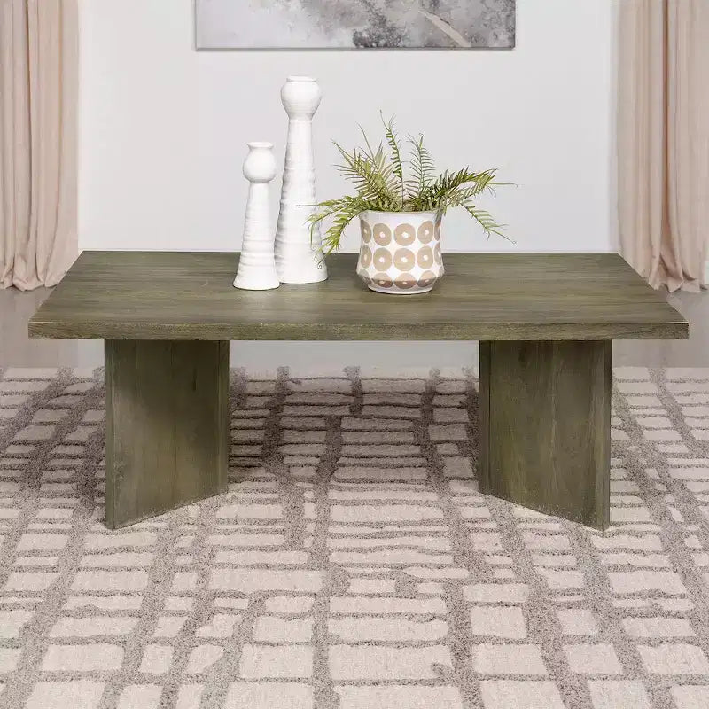 Coaster, Table basse rectangulaire en bois massif Andando