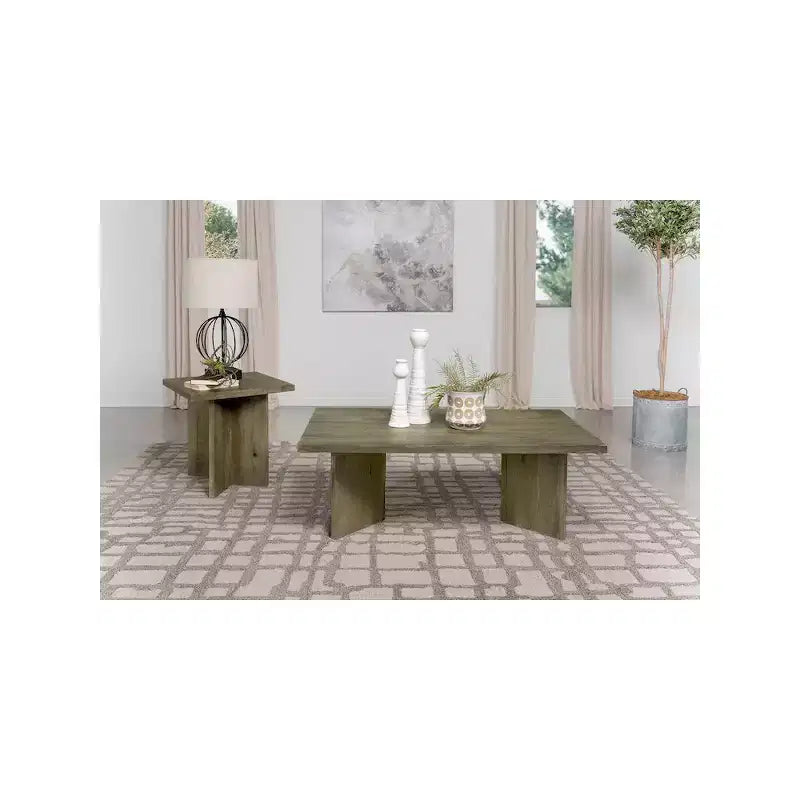 Coaster, Table basse rectangulaire en bois massif Andando