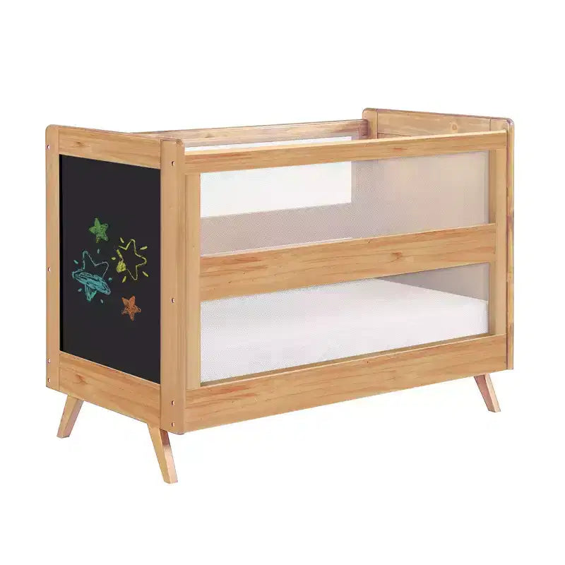 Lit de bébé convertible 3-en-1 en maille respirante BreathableBaby, certifié Greenguard Gold