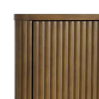 Buffet Teamson Home Potomac moderne bohème en bois massif avec 3 tiroirs, 2 portes, étagère réglable et rangement à ouverture par pression
