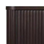Buffet Teamson Home Potomac moderne bohème en bois massif avec 3 tiroirs, 2 portes, étagère réglable et rangement à ouverture par pression