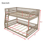 GDFStudio Carol Lit superposé en bois avec barrières de sécurité et échelle, design convertible