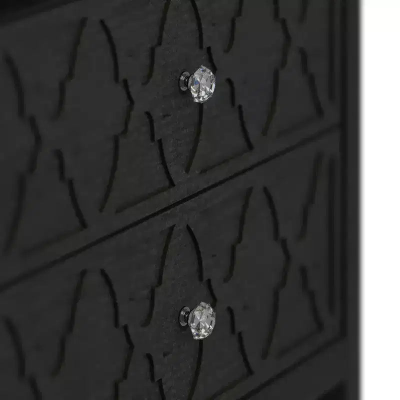 Tables de chevet Galano Modern à 2 tiroirs avec étagère de rangement, lot de 2, 57,9 cm L x 39,9 cm P x 68,1 cm H