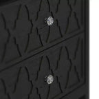 Tables de chevet Galano Modern à 2 tiroirs avec étagère de rangement, lot de 2, 57,9 cm L x 39,9 cm P x 68,1 cm H