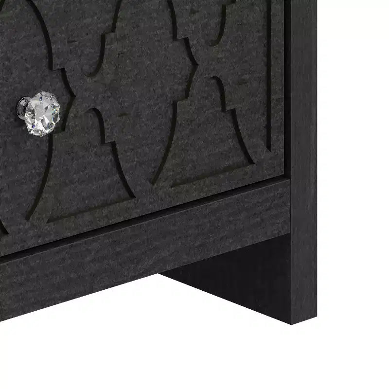 Tables de chevet Galano Modern à 2 tiroirs avec étagère de rangement, lot de 2, 57,9 cm L x 39,9 cm P x 68,1 cm H