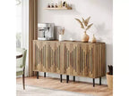 Lantine Lot de 2 buffets modernes avec étagères réglables, 59 armoires de rangement marron rustique pour salon, salle à manger et organisateur d'entrée