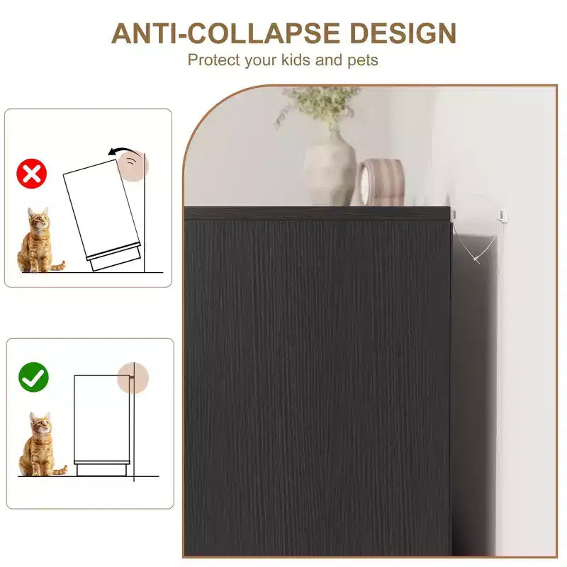 Commode 6 tiroirs en rotin pour chambre à coucher, design monobloc corps et pieds, commode en bois pour couloirs, entrées et dressing, montage facile