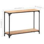 vidaXL Table Console 110x30x75 cm Bois d'Acacia Massif
