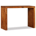 vidaXL Table console en bois massif finition miel 110x40x76 cm