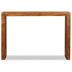 vidaXL Table console en bois massif finition miel 110x40x76 cm