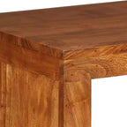 vidaXL Table console en bois massif finition miel 110x40x76 cm
