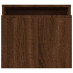 vidaXL Table basse Chêne fumé Bois d'ingénierie Moyen Élégant