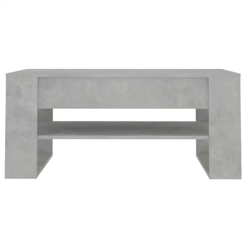 vidaXL Table basse blanche en bois d'ingénierie Table basse moyenne