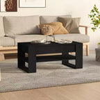 vidaXL Table basse blanche en bois d'ingénierie Table basse moyenne