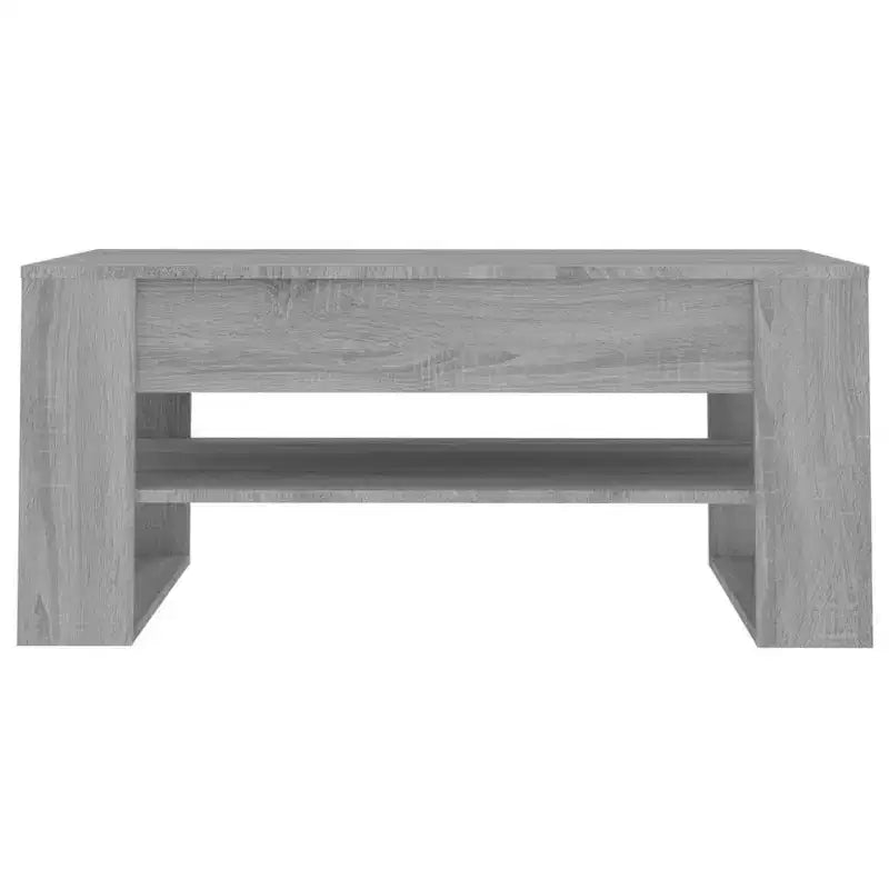 vidaXL Table basse blanche en bois d'ingénierie Table basse moyenne