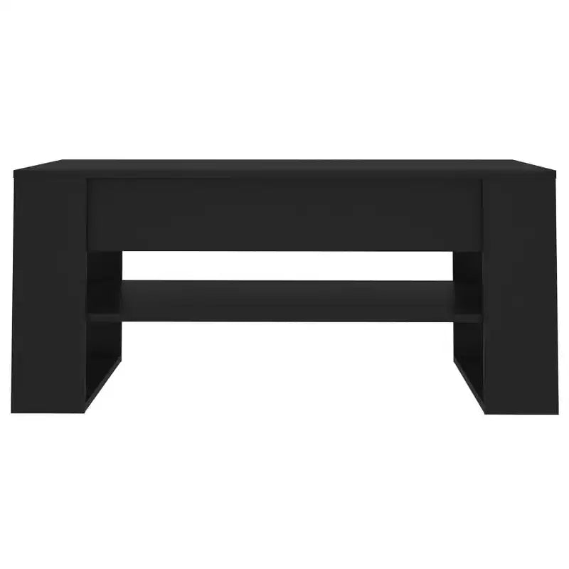 vidaXL Table basse blanche en bois d'ingénierie Table basse moyenne