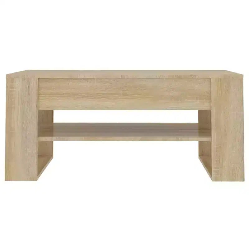 vidaXL Table basse blanche en bois d'ingénierie Table basse moyenne