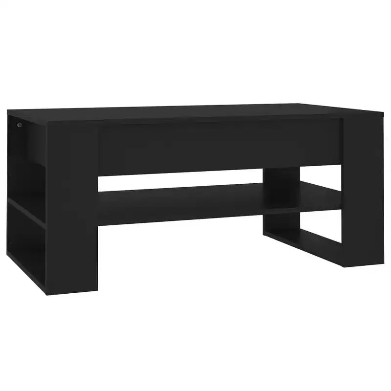 vidaXL Table basse blanche en bois d'ingénierie Table basse moyenne