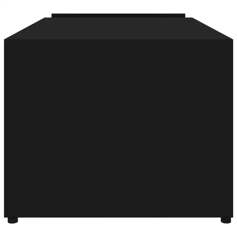 vidaXL Table basse blanche en bois d'ingénierie, table basse avec rangement moyen