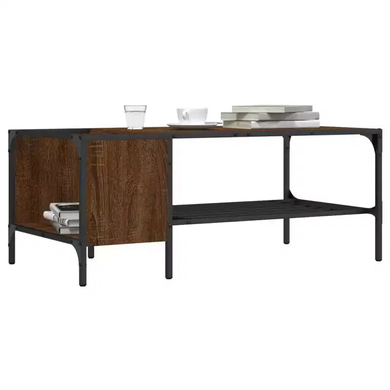 vidaXL Table basse avec support Meuble d'appoint en bois d'ingénierie