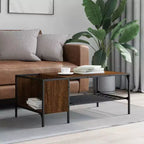 vidaXL Table basse avec support Meuble d'appoint en bois d'ingénierie