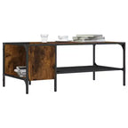 vidaXL Table basse avec support Meuble d'appoint en bois d'ingénierie
