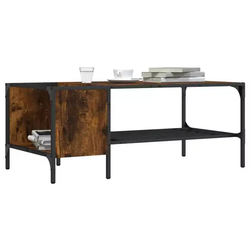 vidaXL Table basse avec support Meuble d'appoint en bois d'ingénierie