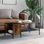 vidaXL Table basse avec support Meuble d'appoint en bois d'ingénierie