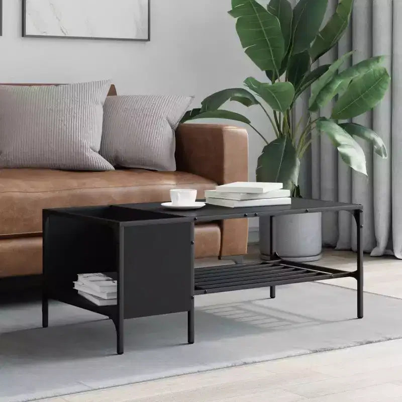 vidaXL Table basse avec support Meuble d'appoint en bois d'ingénierie