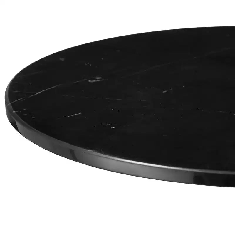 Table d'appoint Studio 55D Studio 55 Mesita 24, plateau en marbre noir avec base noire