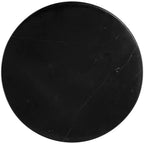 Table d'appoint Studio 55D Studio 55 Mesita 24, plateau en marbre noir avec base noire