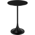 Table d'appoint Studio 55D Studio 55 Mesita 24, plateau en marbre noir avec base noire