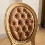 TUYOHW Lot de 2 Chaises Roi Louis, Chaises de Salle à Manger Capitonnées Élégantes Style Français pour la Décoration Intérieure, Chaises d'Appoint Élégantes avec Pieds en Bois d'Hévéa Massif