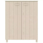 vidaXL Meuble à chaussures marron miel en bois de pin massif, bois d'ingénierie 85x40x108 cm
