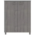 vidaXL Meuble à chaussures marron miel en bois de pin massif, bois d'ingénierie 85x40x108 cm