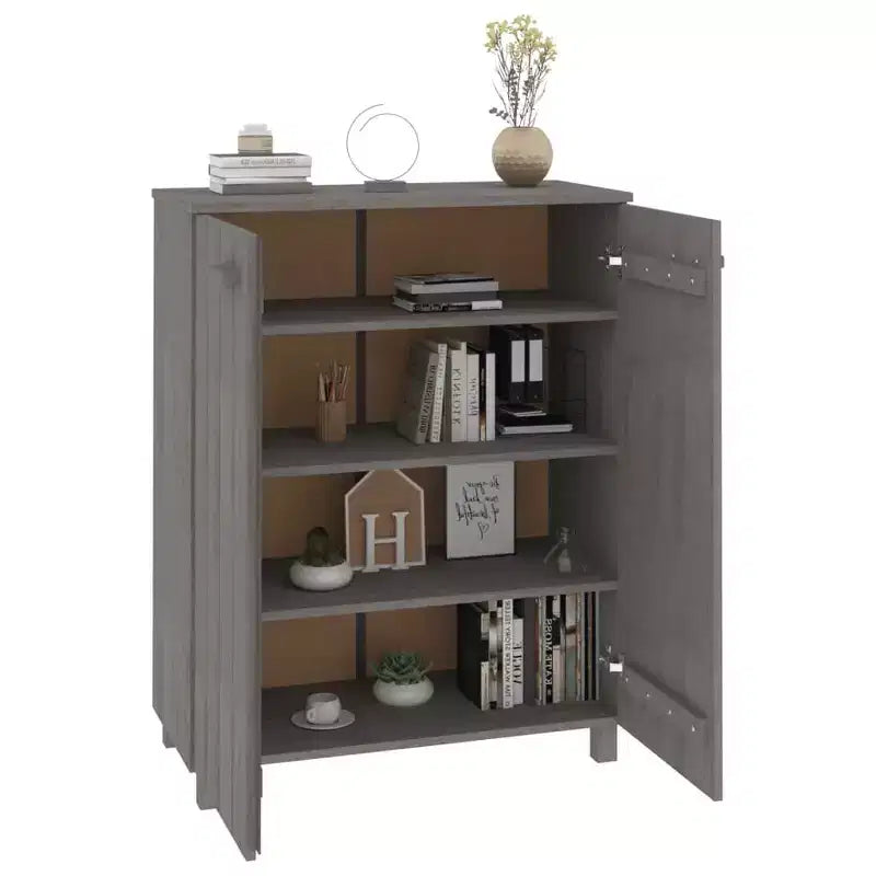 vidaXL Meuble à chaussures marron miel en bois de pin massif, bois d'ingénierie 85x40x108 cm