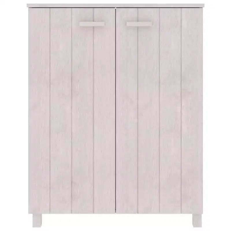 vidaXL Meuble à chaussures marron miel en bois de pin massif, bois d'ingénierie 85x40x108 cm