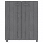 vidaXL Meuble à chaussures marron miel en bois de pin massif, bois d'ingénierie 85x40x108 cm