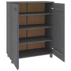 vidaXL Meuble à chaussures marron miel en bois de pin massif, bois d'ingénierie 85x40x108 cm