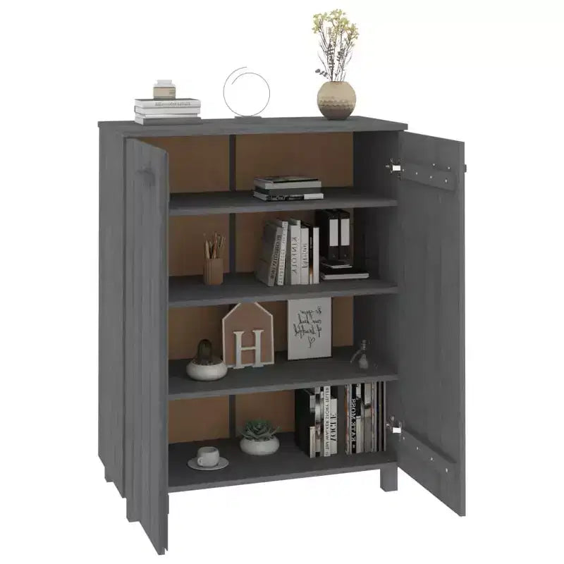 vidaXL Meuble à chaussures marron miel en bois de pin massif, bois d'ingénierie 85x40x108 cm