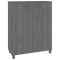 vidaXL Meuble à chaussures marron miel en bois de pin massif, bois d'ingénierie 85x40x108 cm