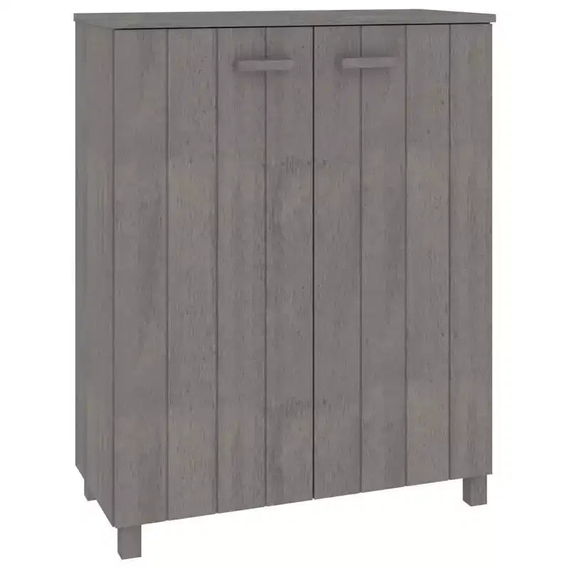 vidaXL Meuble à chaussures marron miel en bois de pin massif, bois d'ingénierie 85x40x108 cm