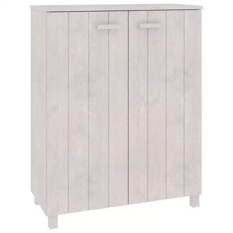 vidaXL Meuble à chaussures marron miel en bois de pin massif, bois d'ingénierie 85x40x108 cm