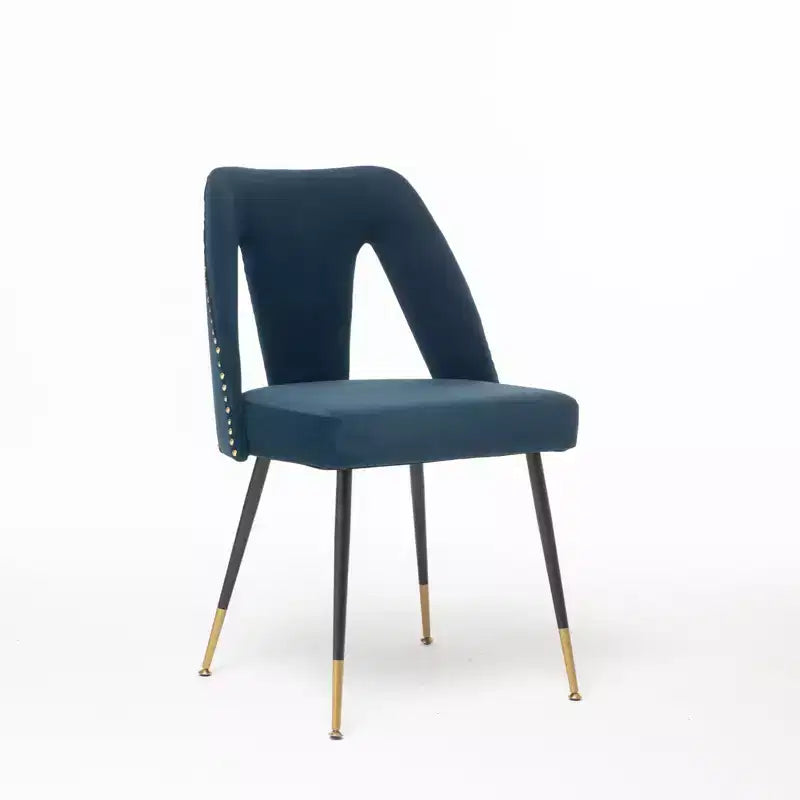 TUYOHW Lot de 2 chaises de salle à manger contemporaines, chaises d'appoint élégantes pour salle à manger, chaises d'appoint chics avec dossier clouté pour cuisine, décoration intérieure