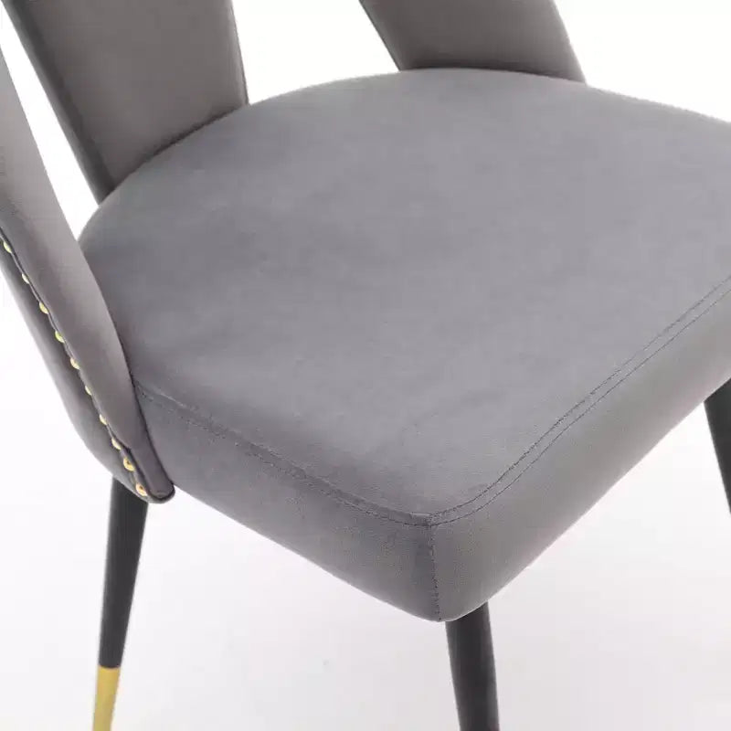 TUYOHW Lot de 2 chaises de salle à manger contemporaines, chaises d'appoint élégantes pour salle à manger, chaises d'appoint chics avec dossier clouté pour cuisine, décoration intérieure