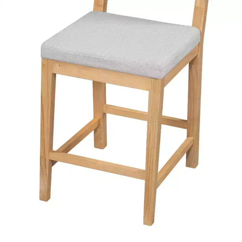 Christopher Knight Home Ororon Tabourets de comptoir bohèmes rembourrés en rotin et bois d'hévéa (lot de 2)